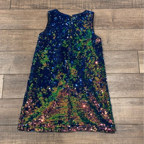 Gap Kids Dress Girls Party Birthday Wedding Shiny Sequins Lined Size Small 6-7 - Picture 2 of 8